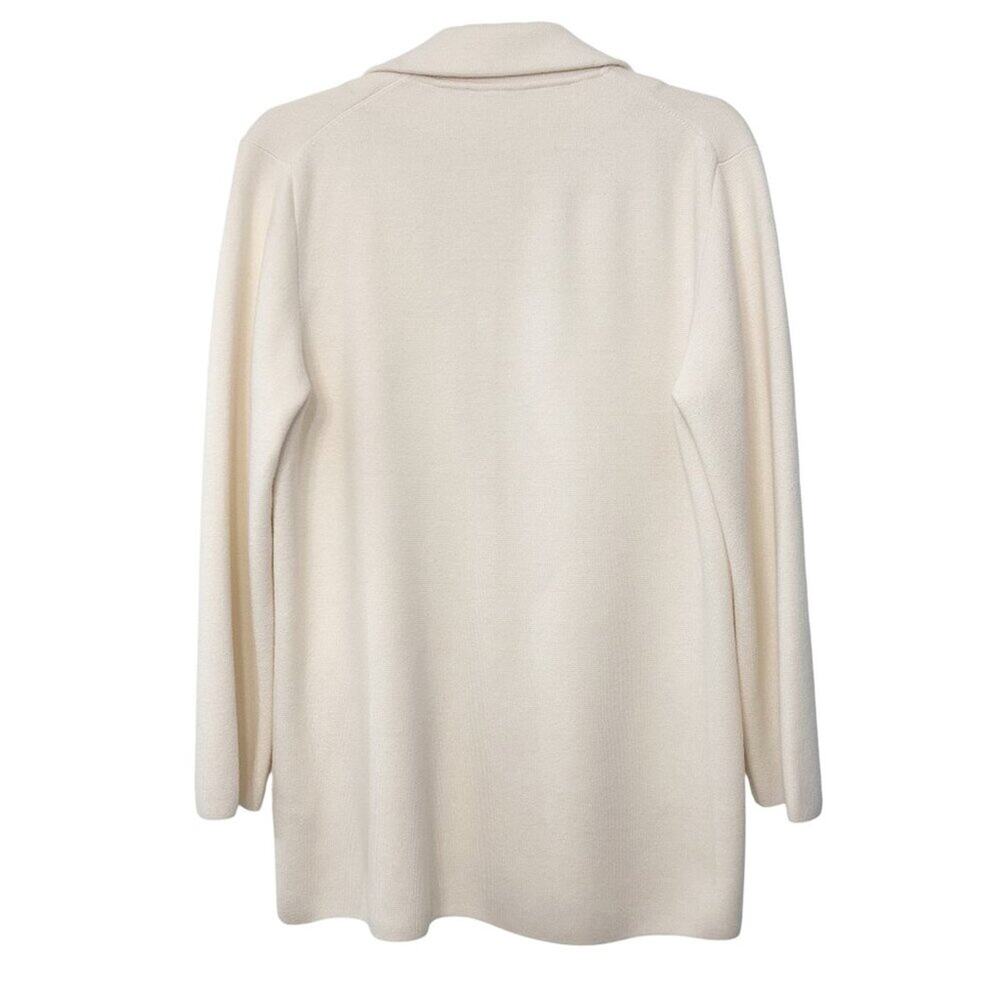 J. Crew Cecile Relaxed Sweater Blazer Ivory Medium - Picture 2 of 15